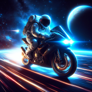 Galaktyczny Rajd - Astronauta na Motorze w Kosmosie