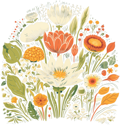 Koszulka W Kwiatki / T-Shirt in Flowers