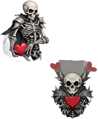 Skeletal Love Valentines Day