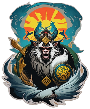 Kubek two sides of Sun Wu Kong