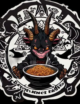 demonic Goat noodles t-shirt