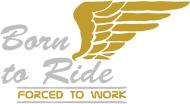 Born to Ride forced to work. Koszulka dla motocyklistów