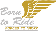 Born to Ride forced to work. Koszulka dla motocyklistów
