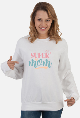 Super Mom. Bluza dla Super Mam: Pokaż Swoją Siłę! - Grafikos