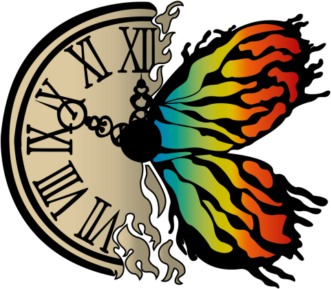 Koszulka z Zegarem i Motylem