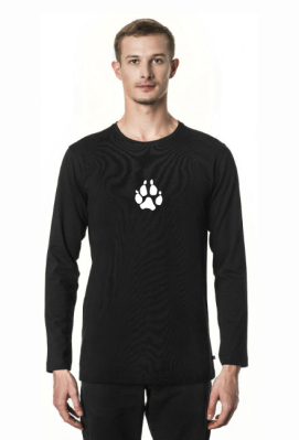 koszulka z długim rękawem łapka husky - HuskyWear