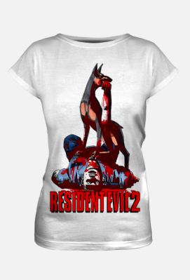 Resident Evil 2 Zombie Dog koszulka t-shirt damska - Dla Weeb'a