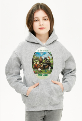 Bluza dziecięca z kapturem Unisex - Easter Star Wars (25) - Creative Print Magic