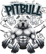 PITBULL GYM KUBEK BIAŁY