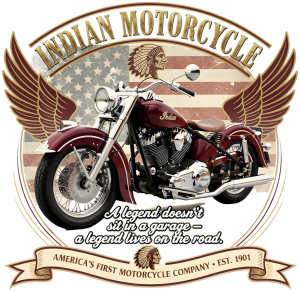 Bluza Indian Motorcycle – Ride Hard. Live Free. | Dark Biker Style - nadruk