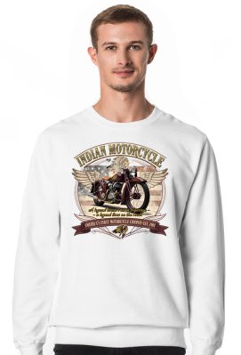 Bluza Indian Motorcycle – Legenda Żyje na Drodze | Vintage Biker Design - StarRainbow Artistic Graphics & Design Studio