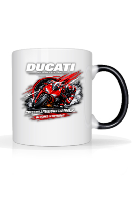 Kubek Ducati Desmodromic Racing Technology – Bologna 1926, sportowy motocykl, prezent dla motocyklisty - StarRainbow Artistic Graphics & Design Studio