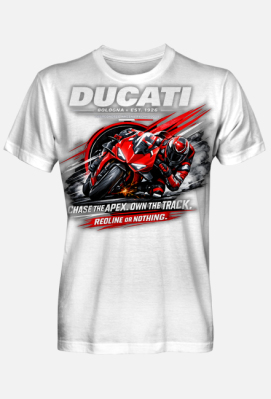 Koszulka Ducati Desmodromic Racing Technology – Bologna 1926, sportowy motocykl, prezent dla motocyklisty - StarRainbow Artistic Graphics & Design Studio