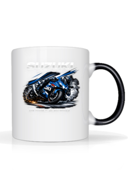 Kubek Suzuki GSX‑R – The King of Sportbikes | Motocykl Sportowy, Track Edition, Prezent dla Motocyklisty - StarRainbow Artistic Graphics & Design Studio