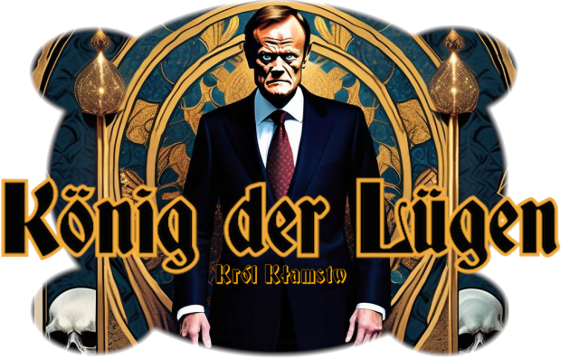 Tusk König der Lügen (Król Kłamstw) bluza z kapturem rozpinana nadruk przód/tył
