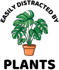 Easily distracted by PLANTS - monstera edition - koszulka damska z długim rękawem