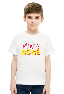 Koszulka dziecięca Mini Boss - Fashion Canvas
