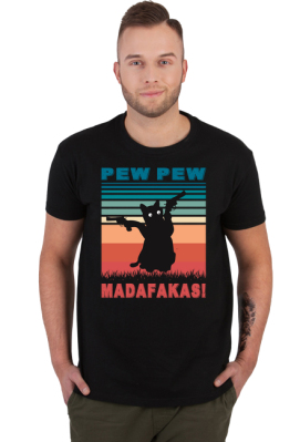Pew Pew Madafakas! – zabawny kot z rewolwerami - Fashion Canvas