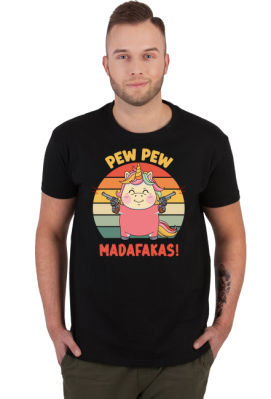 Pew Pew Madafakas! – jednorożec z rewolwerami - Fashion Canvas