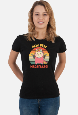 Pew Pew Madafakas! – jednorożec z rewolwerami - Fashion Canvas