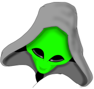 Alien in hood