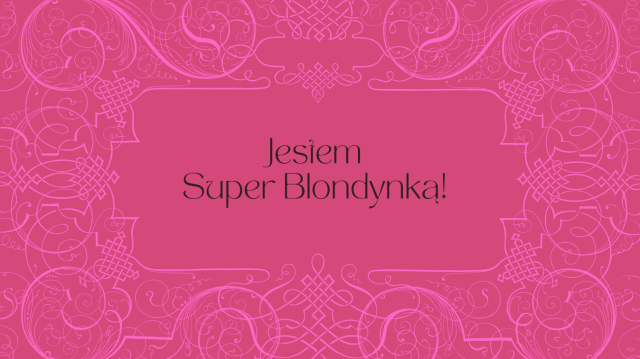 Kubek biały z nadrukiem Jestem Super Blondynką!
