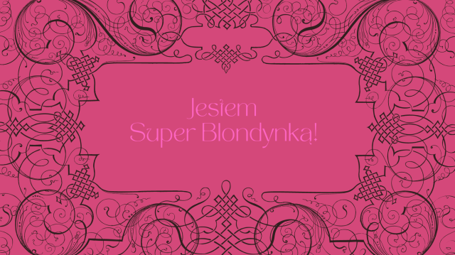 Kubek biały z nadrukiem Jestem Super Blondynką!