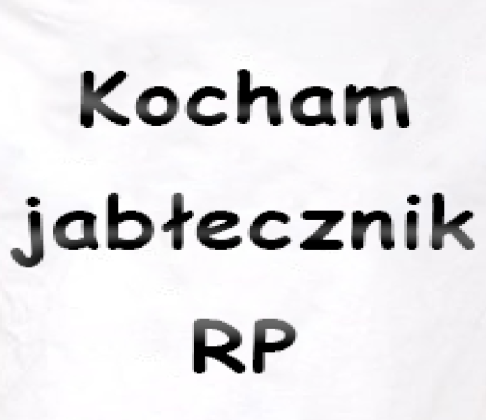 Koszulka Kocham jabłecznik RP dla początkujących Neonazistów