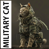 Koszulka kot militarny