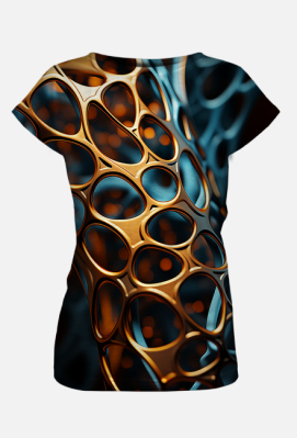 Koszulka Metaliczny Wzór - Top Tee Shop