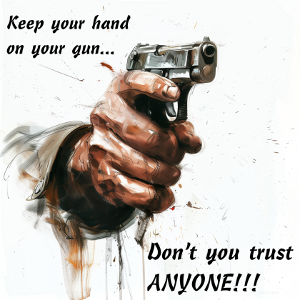 Koszulka Hand on Gun