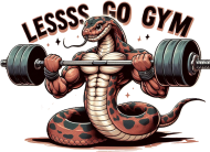 Poduszka "Lessss Go Gym"