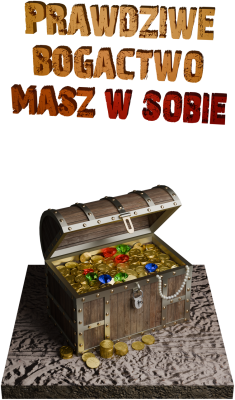 Prawdziwe bogactwo masz w sobie - t-shirt męski - nadruk
