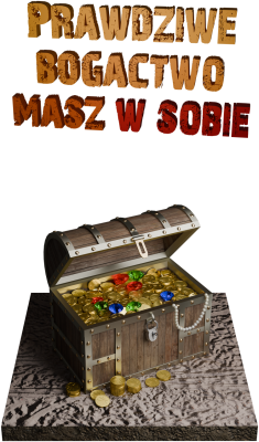 Prawdziwe bogactwo masz w sobie - bluza z kapturem męska - nadruk