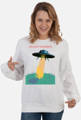 Mój kot to kosmita - bluza damska - Kocur VIP