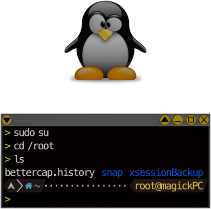 Tux terminal - t-shirt męski
