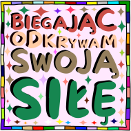 Koszulka Męska - Inspirujący cytat o odkrywaniu swojej siły poprzez bieganie - kolorowa grafika motywacyjna