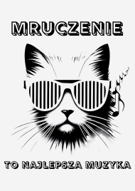 Plakat A1 Pionowy - Symfonia kociego mruczenia - medytacja dla kociarzy