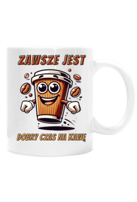 KLASYCZNY KUBEK: Zabawna filiżanka kawy z dynamicznym hasłem - idealna dla miłośników kawy. - Sojsports