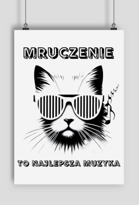 Plakat A2 Pionowy - Symfonia kociego mruczenia - medytacja dla kociarzy - Sojsports
