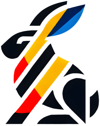 Abstrakcyjny Królik w Stylu Geometrycznym – Bluza Dla Chłopców