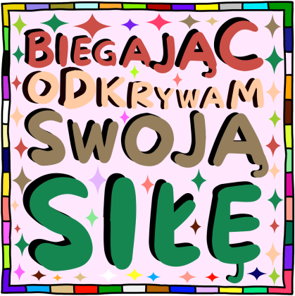 Bluza z Kapturem Dla Chłopców - Inspirujący cytat o odkrywaniu swojej siły poprzez bieganie - kolorowa grafika motywacyjna