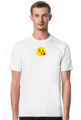 Koszulka z emoji kiss - najsek