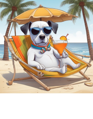 koszulka piesek CHILL - nadruk