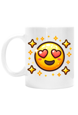 Kubek "Emoji z Oczami w Kształcie Serc" - ciuchnijmy to razem!
