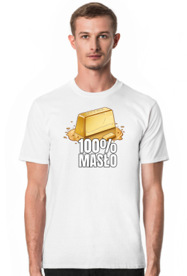 Koszulka męska 100% masła - ciuchnijmy to razem!