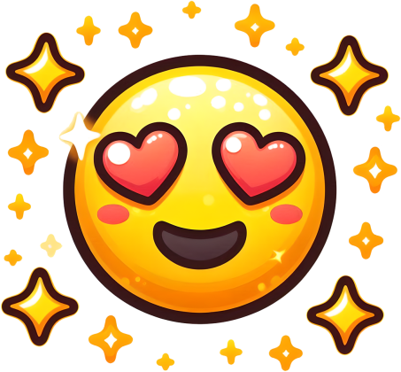 Bluza "Miłosne Emoji z Gwiazdkami"