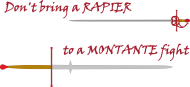 rapier vs montante t-shirt F