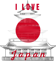 I love Japan - koszulka męska dla fana Japonii