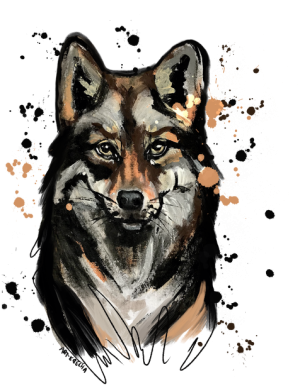 WOLF - nadruk